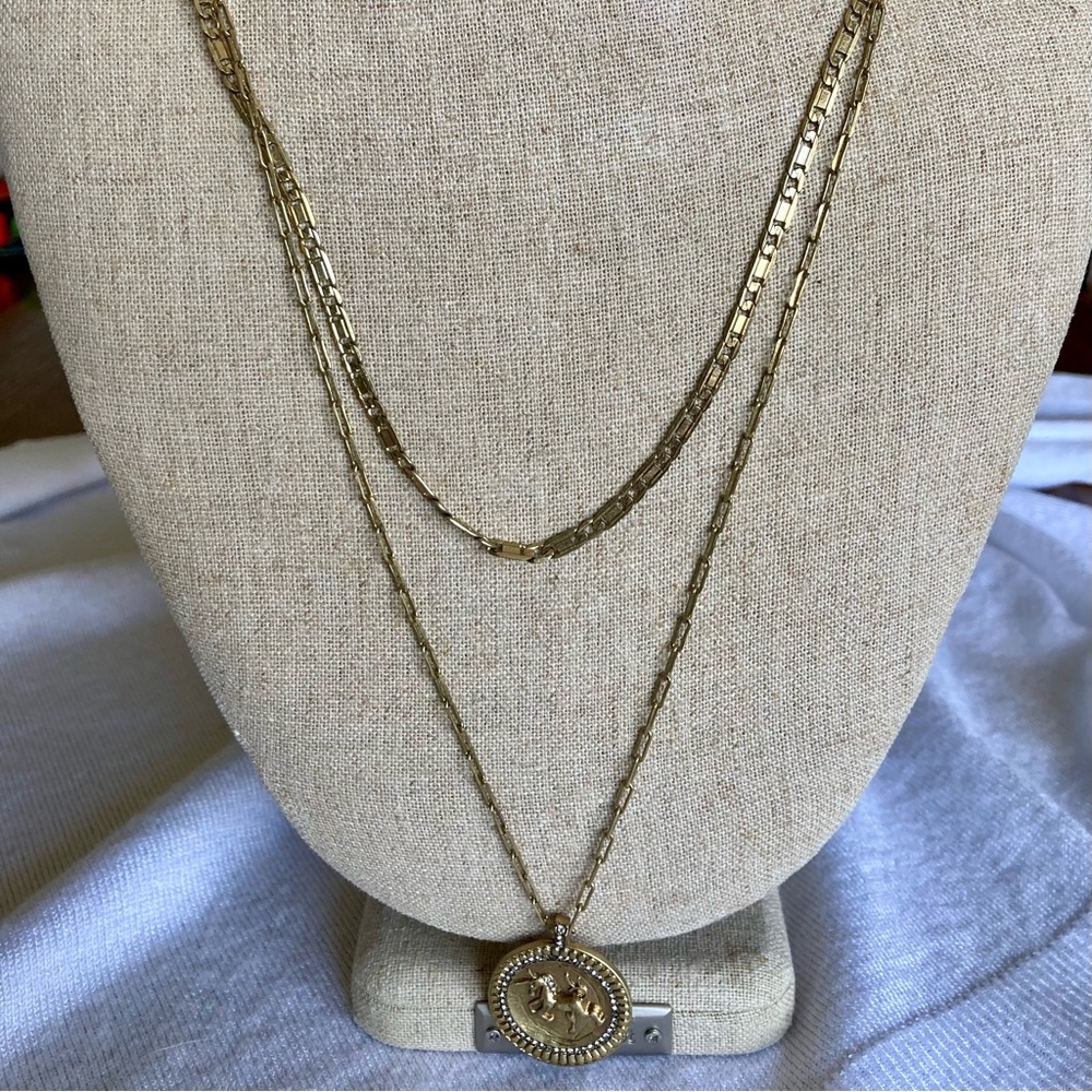Stella & Dot Heritage Coin Pendant